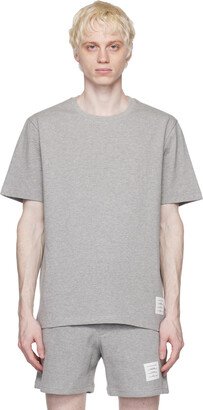 Gray Side Slit T-Shirt