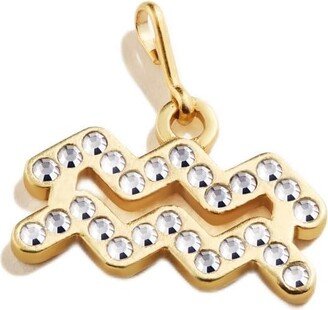 Zodiac Aquarius Pavé Crystal Charm Chain Station-AA