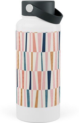 Photo Water Bottles: Patchwork Stripes - Multi Stainless Steel Wide Mouth Water Bottle, 30Oz, Wide Mouth, Multicolor