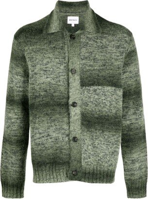 Erick Space Dye knitted cardigan