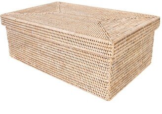 Artifacts Rattan Rectangular Storage Box with Lid