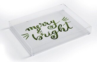 Angela Minca Merry and bright green Small Acrylic Tray