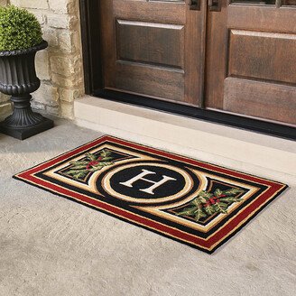 Wingate Festive Monogrammed Door Mat