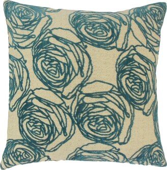 Ilaria Floral Euro Sham Teal