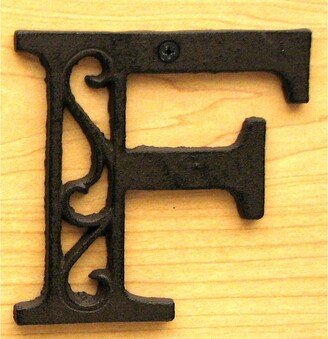 Cast Iron Letter F - 4 5/8 H x 4 5/8 W.