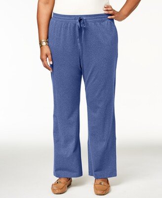 Plus Size Knit Drawstring Pants, Created for Macy's