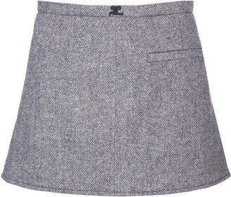 Caviar Trapeze Mini Skirt