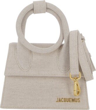 Logo Plaque Long Bambino Top Handle Bag