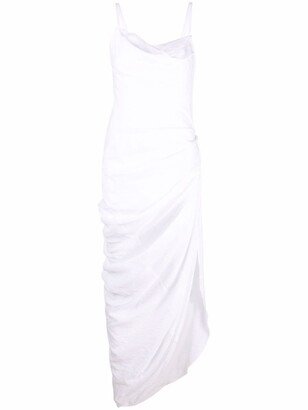 Saudade draped maxi dress