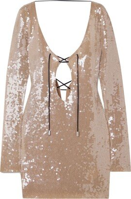 Solarium sequin-embellished minidress