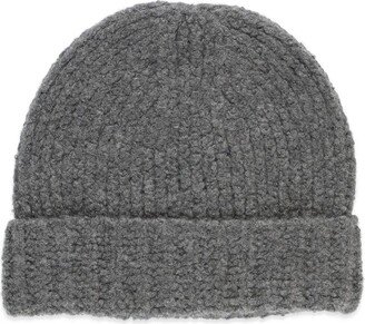 Turn-Up Hem Knitted Beanie-AA