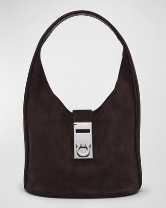 Archive Gancio Suede Hobo Bag