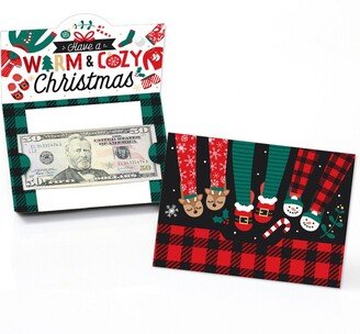 Big Dot Of Happiness Christmas Pajamas - Holiday Party Money And Gift Card Holders - Set of 8