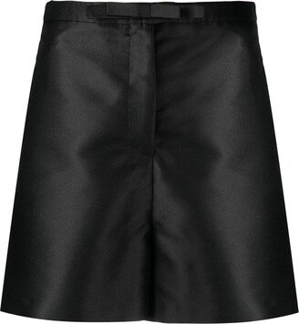 Bow-Detail Tailored Shorts