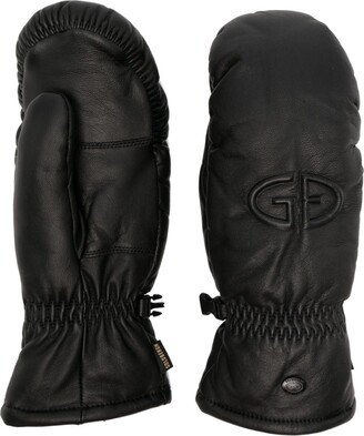 Black Hilja Leather Mittens