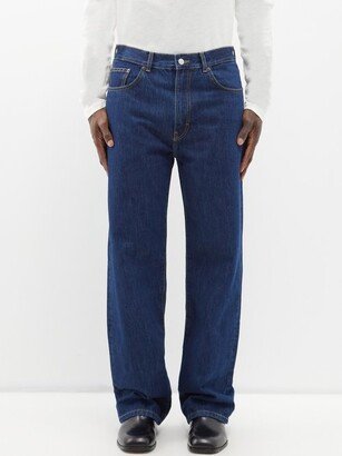 Wide-leg Organic-blend Jeans