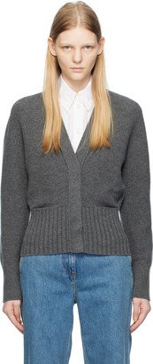 Gray Buttoned Cardigan