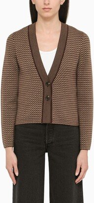 Brown wool Annie cardigan