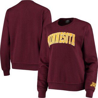 Women's Maroon Minnesota Golden Gophers Campanile Pullover Sweatshirt