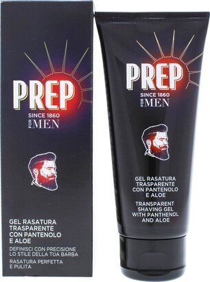 Transparent Shaving Gel with Panthenol and Aloe by Prep for Men - 3.4 oz Shaving Gel