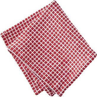 tagltd Textured Check Dishcloth Set of 2 Red