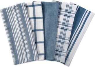 Assorted Stone Woven Dishtowel, Set of 5