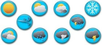 Weather Refrigerator Magnets - Fridge Classroom For