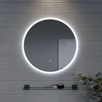 Aurora Round Illuminated Mirror with Hang n Lock Easy Fitting System