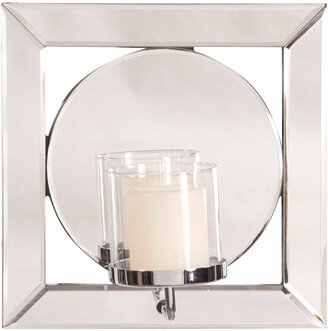 The Howard Elliott Collection Lula Square Mirror With Candle Holder