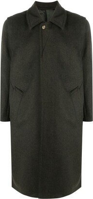 Rier Single-Breasted Wool Trench Coat