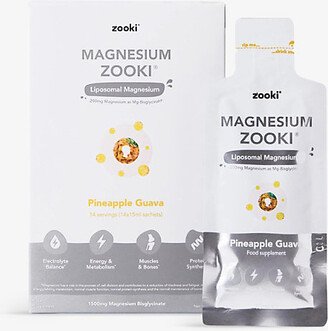 Yourzooki Zooki Magnesium Pineapple and Guava Supplement 14 Sachets