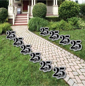 Big Dot Of Happiness We Still Do - 25th Wedding Anniversary Lawn Decor Outdoor Party Yard Decor 10 Pc