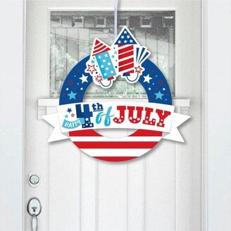 Big Dot Of Happiness Firecracker 4th of July - Outdoor Party Decor - Front Door Wreath