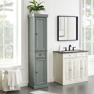 Seaside Tall Linen Cabinet-AB