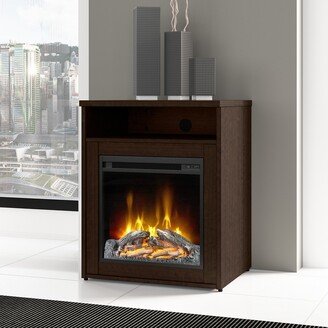 Series C 24W Electric Fireplace with Shelf