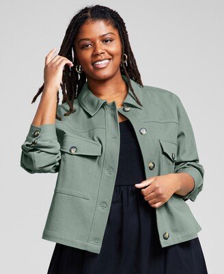 And Now This Trendy Plus Size Cropped Shacket