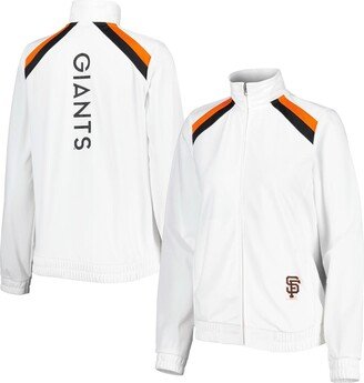 Women's G-iii 4Her by Carl Banks White San Francisco Giants Red Flag Full-Zip Track Jacket