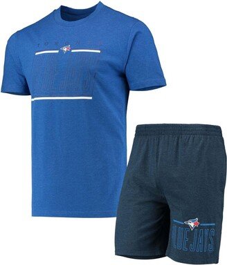 Men's Concepts Sport Navy, Royal Toronto Blue Jays Meter T-shirt and Shorts Sleep Set - Navy, Royal