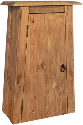 Bathroom Wall Cabinet Solid Recycled Pinewood 16.5