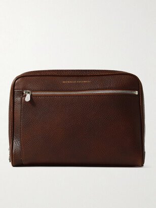 Winter Escape Full-Grain Leather Grooming Case