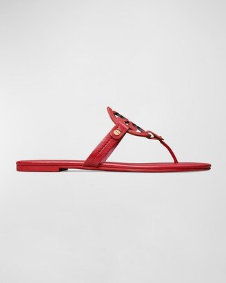 Miller Leather Logo Thong Sandals