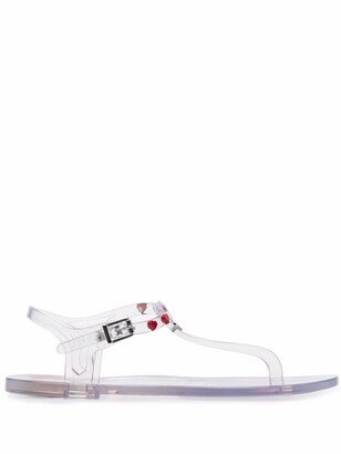 Transparent Thong Strap Sandals