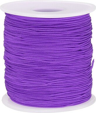 Unique Bargains Elastic Cord Stretchy String 0.8mm 109 Yards Dark Purple for Crafts - Dark Purple