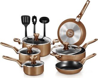 Kitchenware Pots & Pans - Stylish Kitchen Cookware Set, Non-Stick (13-Piece Set)