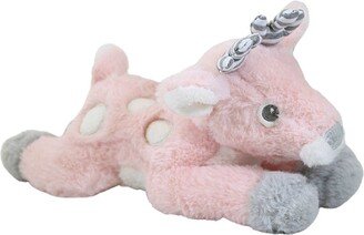 GANZ Plush Reindeer With Rattle - One Plush Animal 7.0 Inches - Baby Christmas - Bgx11772 Pink - Polyester - Multicolored