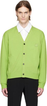 Green Embroidered Cardigan