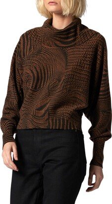 Eloisa Jacquard Wool & Cashmere Turtleneck Sweater