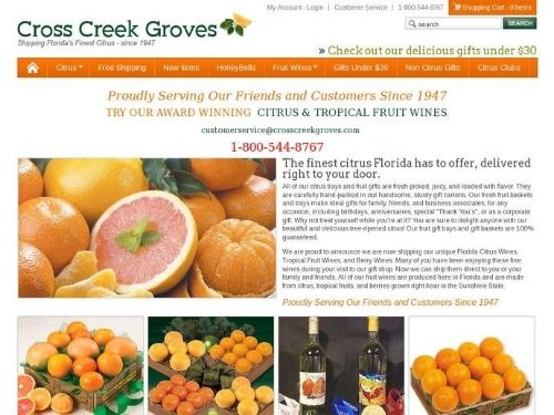 Crosscreekgroves.com Promo Codes & Coupons