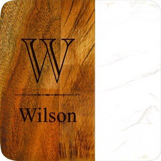 Personalized Coasters 4Pack | Custom Coaster Drink Wedding Set Monogrammed