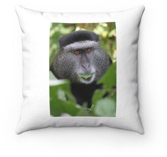 Blue Monkey Pillow - Throw Custom Cover Gift Idea Room Decor